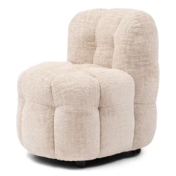 Eetkamerstoel Arosa Op wielen, Chenille