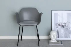 Eetkamerstoel Clentor Kunststof, kleur Grijs