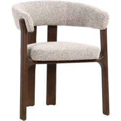 Eetkamerstoel Contigo Geweven stof, kleur Mocca