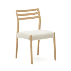 Eetkamerstoel Cudia Eikenhout en chenille