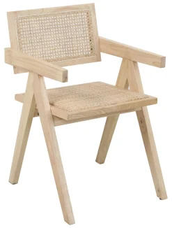 Eetkamerstoel Daja Hout en rotan