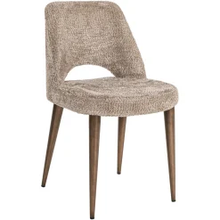Eetkamerstoel Delphine Chenille, kleur Naturel