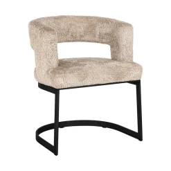 Eetkamerstoel Ellis Chenille, kleur Beige