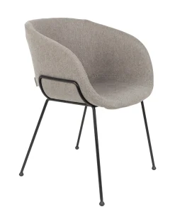 Eetkamerstoel Feston Stof, kleur Grijs