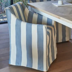 Eetkamerstoel Firenze kleur French Blue Stripe