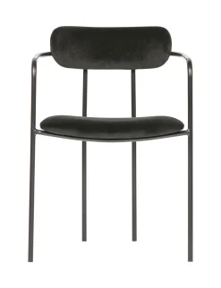 Eetkamerstoel Ivy Velvet, kleur Zwart