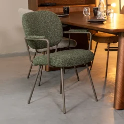 Eetkamerstoel Lausanne Met armleuning, Bouclé