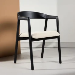 Eetkamerstoel Lenna Essenhout en stof