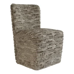 Eetkamerstoel Lorain Met wieltjes, kleur Greige