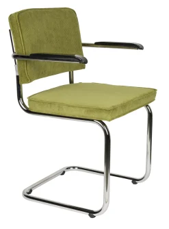 Eetkamerstoel Ridge Met armleuning, Ribstof