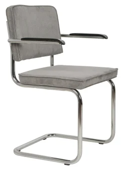 Eetkamerstoel Ridge Met armleuning, Ribstof