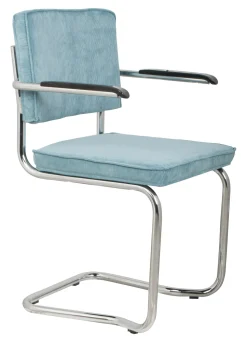 Eetkamerstoel Ridge Met armleuning, Kink, Ribstof