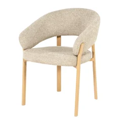 Eetkamerstoel Sedia Geweven stof, Met armleuning