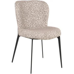 Eetkamerstoel Sergio Geo stof, kleur Naturel