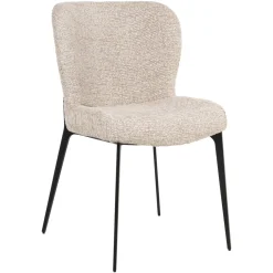 Eetkamerstoel Sergio Linear stof, kleur Naturel