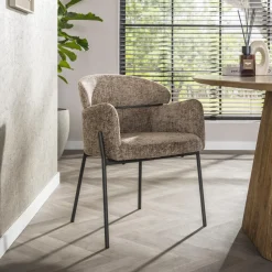 Eetkamerstoel Shallen Geweven stof