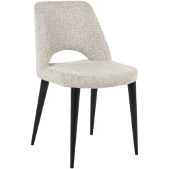 Eetkamerstoel Tabitha Geweven stof, kleur Naturel