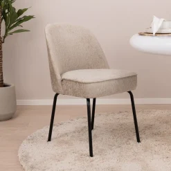 Eetkamerstoel Vogue Structure Velvet, kleur Wheatfield