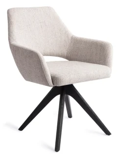 Eetkamerstoel Yanai Revolve Oak Black