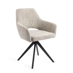 Eetkamerstoel Yanai Turn Black, Draaibaar