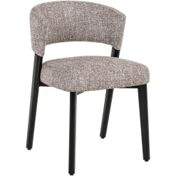 Eetkamerstoel Zeno Tweed stof, kleur Earth