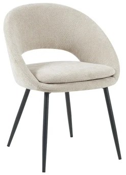 Eetkamerstoel Zohra Elite stof, kleur Naturel