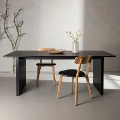 Eettafel Akim 200 x 100cm, kleur Zwart