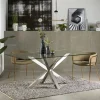 Eettafel Argo kleur Chroom/Glas
