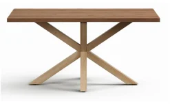 Eettafel Argo Verouderd Eikenfineer, 160 x 90cm, kleur Naturel