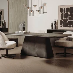 Eettafel Asti Mangohout, kleur Zwart