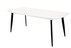 Eettafel Austina 240 x 100cm, kleur Wit/Zwart