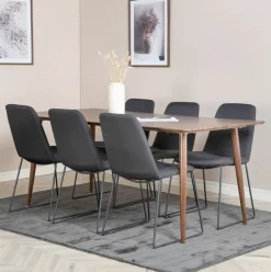 Eettafel Austina MDF, 180 x 90cm, kleur Walnoot