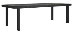 Eettafel Beam Teakhout, kleur Zwart