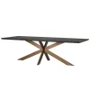 Eettafel Blackbone Eiken en Brass, 260 x 100cm