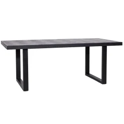 Eettafel Blax Zwart Eikenhout, kleur zwart