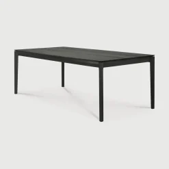 Eettafel Bok Gevernist Eikenhout, kleur Zwart