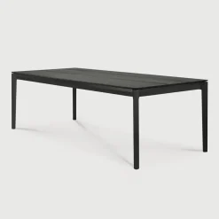 Eettafel Bok Gevernist Eikenhout, kleur Zwart