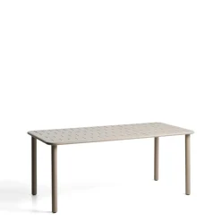Eettafel Brai Staal, 180 x 90cm, kleur Beige