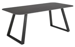 Eettafel Ginni Keramiek, 180 x 90cm, kleur Zwart