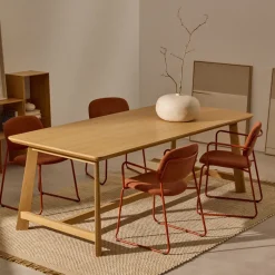 Eettafel Idun Eikenhout, 220 x 100cm