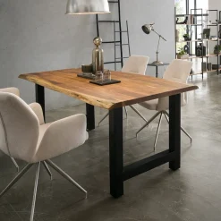 Eettafel Karri Met H-poot, Acaciahout