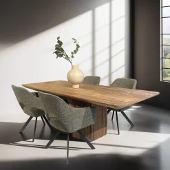 Eettafel Lausanne Teakhout, 230 x 110cm