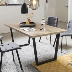 Eettafel Lorna Eikenlook, 160 x 90cm