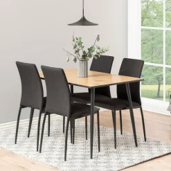 Eettafel Louise 120 x 80cm, kleur Eiken