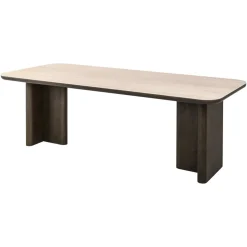 Eettafel Nando Travertin en eiken