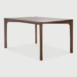 Eettafel PI Gevernist Teakhout, kleur Bruin