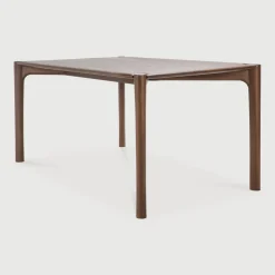 Eettafel PI Gevernist Teakhout, kleur Bruin