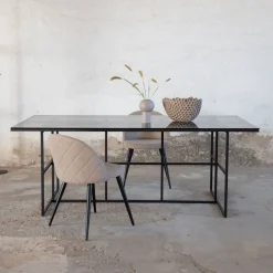 Eettafel Shamyra Glas, 200 x 90cm