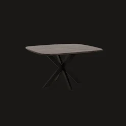 Eettafel Silvi Mangohout, 130 x 130cm, kleur Bruin