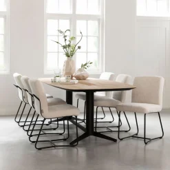 Eettafel Soho Deens ovaal, Teakhout